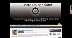 Desktop Screenshot of nerdsinbabeland.com