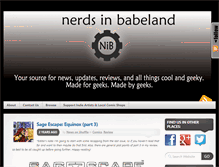 Tablet Screenshot of nerdsinbabeland.com